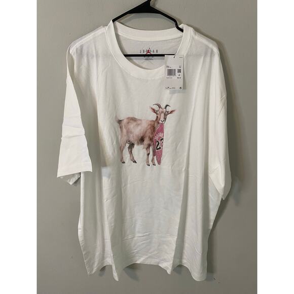 New Jordan Air Men's GOAT Graphic T-Shirt Size XXL - Picture 1 of 2